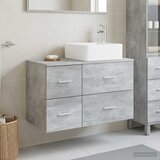  Set namještaja za kupaonicu 2 kom. Betonska siva 59 x 35 x 80 cm | shoptok.hr