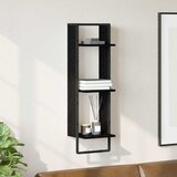  Polica na zidu Crni hrast 30 x 25 x 100 cm Konstruirano drvo | shoptok.hr