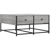  The Living Store Klubska mizica siva sonoma 80x80x40 cm inženirski les - Klubska Mizica, (21445017) | Shoptok.si