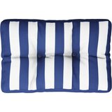  Jastuk za palete plavo-bijeli prugasti 50x40x12 cm od tkanine | Eponuda.com