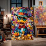  Slika MONEY DUCK | Italijansko platno | Shoptok.si