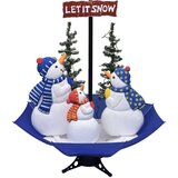 In Novoletna jelka s sneženjem in podstavkom modra 170 cm PVC | Shoptok.si
