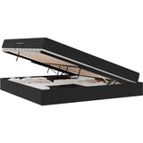  s madracem i skladištem Crna 200 x 200 cm Baršun | shoptok.hr