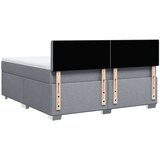 vidaXL Box spring postelja z vzmetnico svetlo siva 180x200 cm blago | Shoptok.si