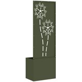  Privatnost u vrtu Cvjetni Maslinovo zelena 50 x 140 cm | shoptok.hr