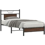 vidaXL Okvir kreveta bez madraca smeđa boja hrasta 90x190 cm drveni | shoptok.hr