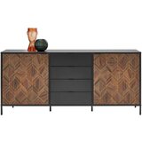 Hom`in komoda, črna, zlate barve | Shoptok.si