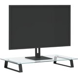  Stalak za monitor crni 60x35x8 cm kaljeno staklo i metal | shoptok.hr
