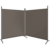 Sobna Paravan 2-delni antracit 348x180 cm blago, (20594921) | Shoptok.si