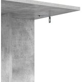  Stranska miza Betonsko siva 45 x 40 x 62,5 cm Konstruiran les, (5000201874) | Shoptok.si