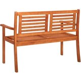 Klupa dvosjed s jastukom 120 cm masivno drvo eukaliptusa | shoptok.hr