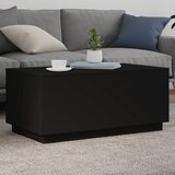 Furnova Klubska mizica z LED lučkami črna 90x50x40 cm, (21914370) Cene