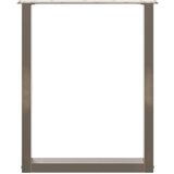 vidaXL Noge za jedilno mizo v obliki črke U, 3 kosi, naravno jeklo, 70 x (72-73) cm, jeklo | Shoptok.si