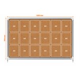  Tabla oglasna nobo notranja pluta s ključem 18xa4 1352x967mm 1902575 NOBO TABLE Cene