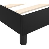  s oprugama i madracem crni 180 x 200 cm od umjetne kože | shoptok.hr