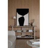 Rowico Stranska mizica z mizno ploščo v hrastovem dekorju v svetli naravni barvi 43x150 cm Kilian – | Shoptok.si