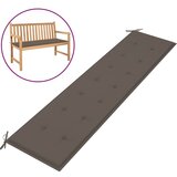 vidaXL Blazina za vrtno klop taupe 200x50x3 cm | Shoptok.si