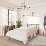 vidaXL Okvir za krevet od masivne borovine sivi 90 x 200 cm Cijene