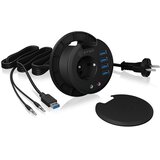 Raidsonic ICY BOX IB-HUB1430 socket-outlet Black Cijene