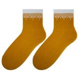 Bratex Socks D-005 Women Women's Winter Half-Terry Fabric Pattern 36-41 yellow 024 Cene'.'