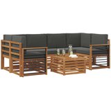  Set vanjskih sofa 7 kom. Prirodna i antracit | shoptok.hr