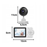 Baby Monitor baby sitter s noćnom video kamerom i 2,8″ LCD zaslonom | shoptok.hr