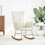  Stolica za ljuljanje krem baršunasta | shoptok.hr