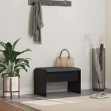  Klupa za hodnik s jastukom Crni hrast 60 x 38 x 46 cm | shoptok.hr