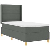 Box spring krevet s madracem Siva 80 x 200 cm tkanina - Tamno siva 80 x 200 cm Dizajn linija | shoptok.hr