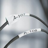 Dymo Rhino Industrial Heat-Shrink Cable Label Tubes | 6mm x 1.5m | Black Print on White | for Rhino Label Makers | shoptok.hr