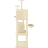  Penjalica za mačke sa stupovima za grebanje krem 180 cm | shoptok.hr