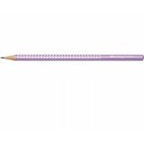 Faber_castell grafitna olovka grip hb sparkle 118263 violet metallic cene