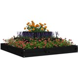  Sadilica crna 80 x 80 x 27 cm od masivne borovine | shoptok.hr