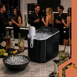  Barski aparat za izdelavo ledenih kock 1200ml ledomat črn | Shoptok.si