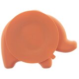 Orion Oranžen silikonski otroški krožnik 18x23 cm Elephant – | Shoptok.si
