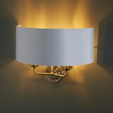  Endon 98937 - Zidna svetiljka HIGHCLERE 2xE14/40W/230V bela/mesing | Eponuda.com