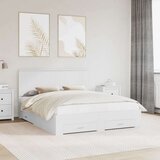  Okvir za krevet Bijelo 160 x 200 cm Konstruirano drvo | shoptok.hr