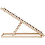  Rampa za pse siva 100 x 40 cm od masivne jelovine | shoptok.hr