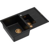 Quadron sudoper MORGAN 156 + nano PVD čisto crna/bakar s daljinskim upravljanjem | shoptok.hr