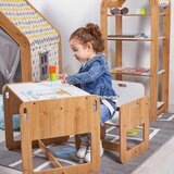 Hanah home Dečiji set Sto i stolica, 53x45x44.5cm, Beli Cene