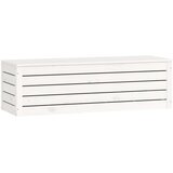  Kutija za pohranu bijela 109 x 36,5 x 33 cm od masivne borovine | Eponuda.com