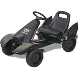  Go Kart sa Pedalama i Podesivim Sjedalom Crni | shoptok.hr