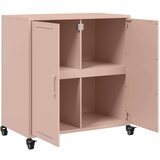 vidaXL Komoda ružičasta 68,5x39x72 cm hladno valjani čelik | shoptok.hr