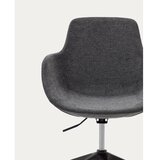 Kave Home Temno siv oblazinjen jedilni stol Tissiana – | Shoptok.si