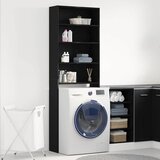  Ormar za perilicu rublja Crni hrast 64 x 24 x 190 cm | shoptok.hr