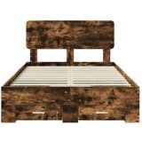  Konstrukcija postelje z vzglavjem Dimljeni oreh 120 x 200 cm, (5000103057) | Shoptok.si