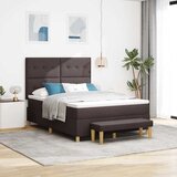  s opruga kutije Tamno smeđa 200 x 140 cm tkanina | shoptok.hr