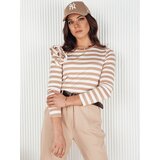 DStreet Bluzka damska w paski MORAS beżowa | Shoptok.si