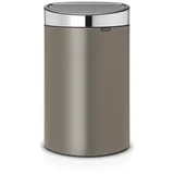 Brabantia Siv jeklen koš za smeti na dotik 40 l Touch Bin –