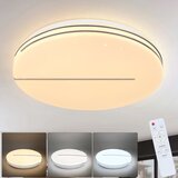 Nettlife Moderna LED stropna svetilka okrogla 44W svetilka za dnevno sobo 40cm zatemnljiva z daljinskim upravljalnikom zvezdnato nebo osvetlitev, (22110697) | Shoptok.si